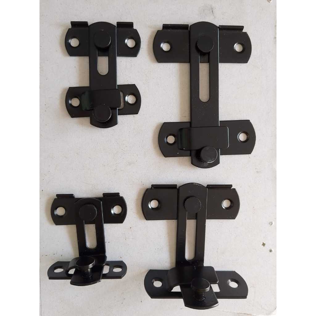 Grendel Pintu Minimalis Grendel Pintu Sliding Geser Stainless Hitam