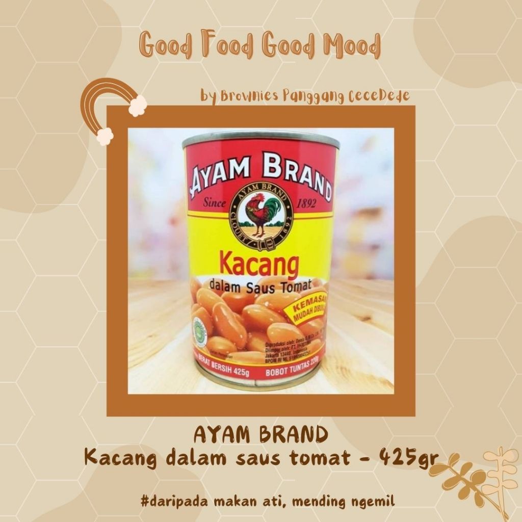 

AYAM BRAND - Kacang dengan saus tomat uk 425gr