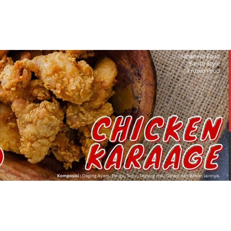 

chicken karage frozen food 100% halal premium bandung