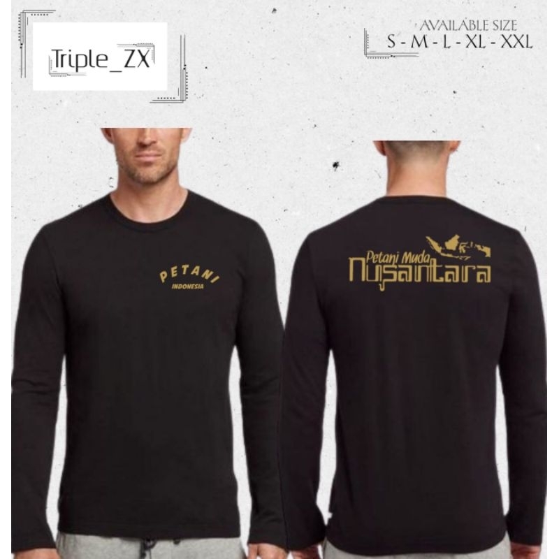 KAOS LENGAN PANJANG TEMA PETANI NUSANTARA