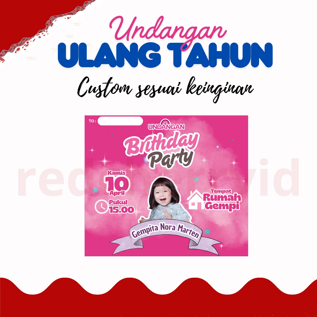 

UNDANGAN ULANG TAHUN CUSTOM SESUAI KEINGINAN