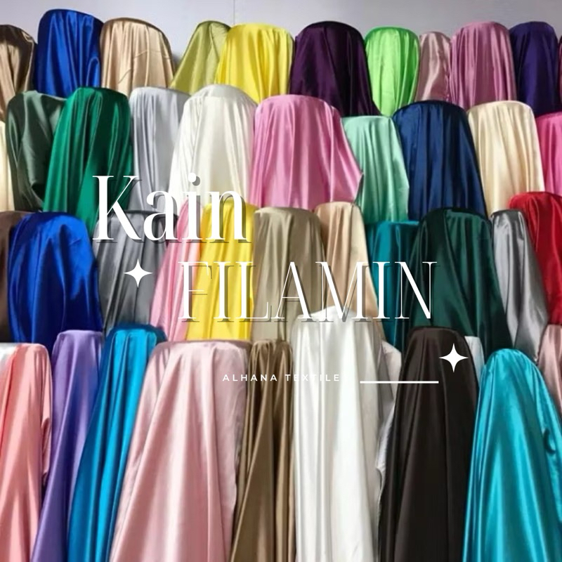 Kain Dekorasi Filamin Tebal Lebar 230cm Bahan Backdrop Wedding/Party/Dekorasi Tenda/Kursi/Meja By Al