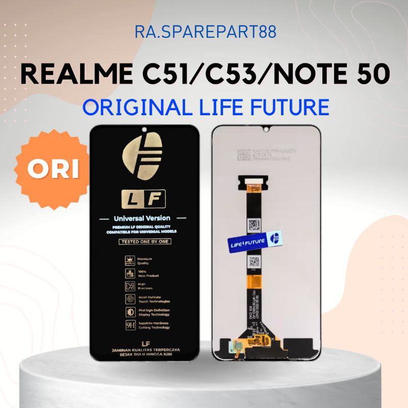 Lcd Realme C51 / C53 NFC / Narzo N53 / Note 50 Original Fullset Touchscreen Life Future kualitas ter