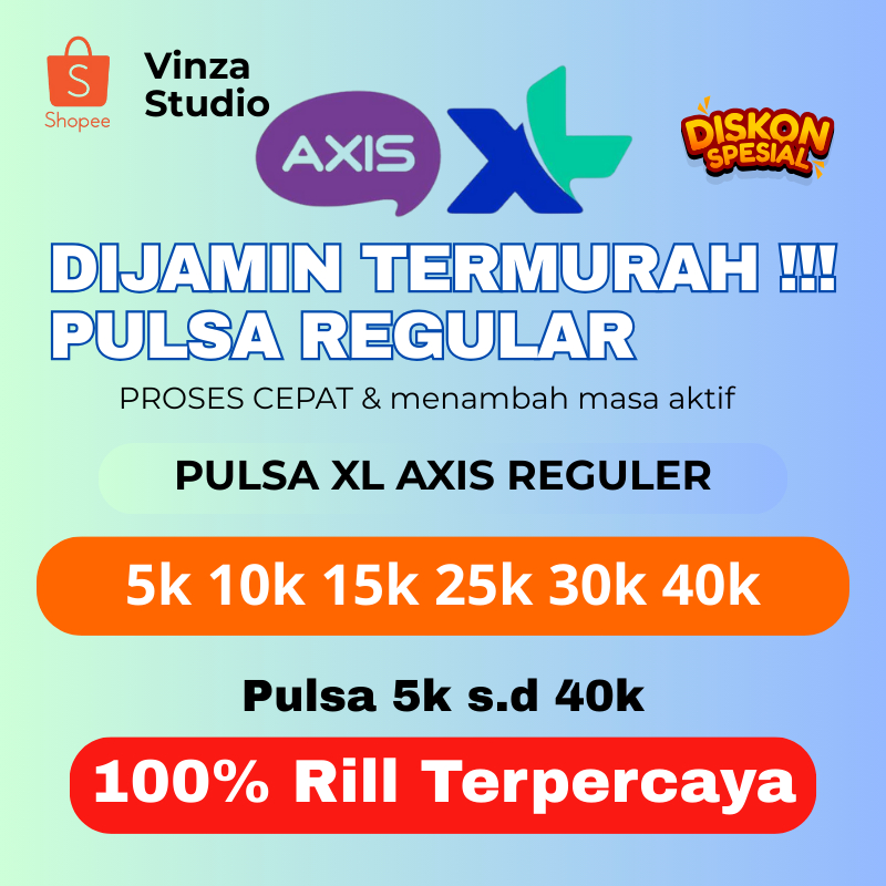 PULSA XL AXIS 5 RIBU HINGGA 40 RIBU DIJAMIN TERMURAH TERLARIS