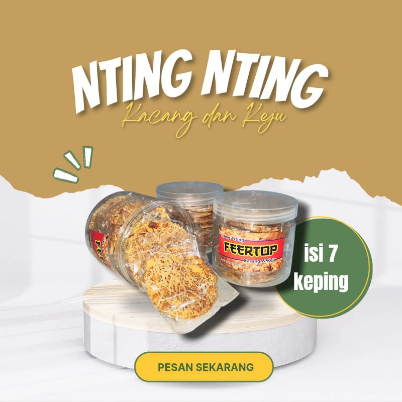

Nting Nting Feertop Kacang dan Keju Isi 7 Keping