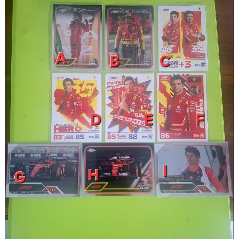 Carlos Sainz Carlos C2 Topps Turbo Attax Topps Chrome  Formula 1 F1