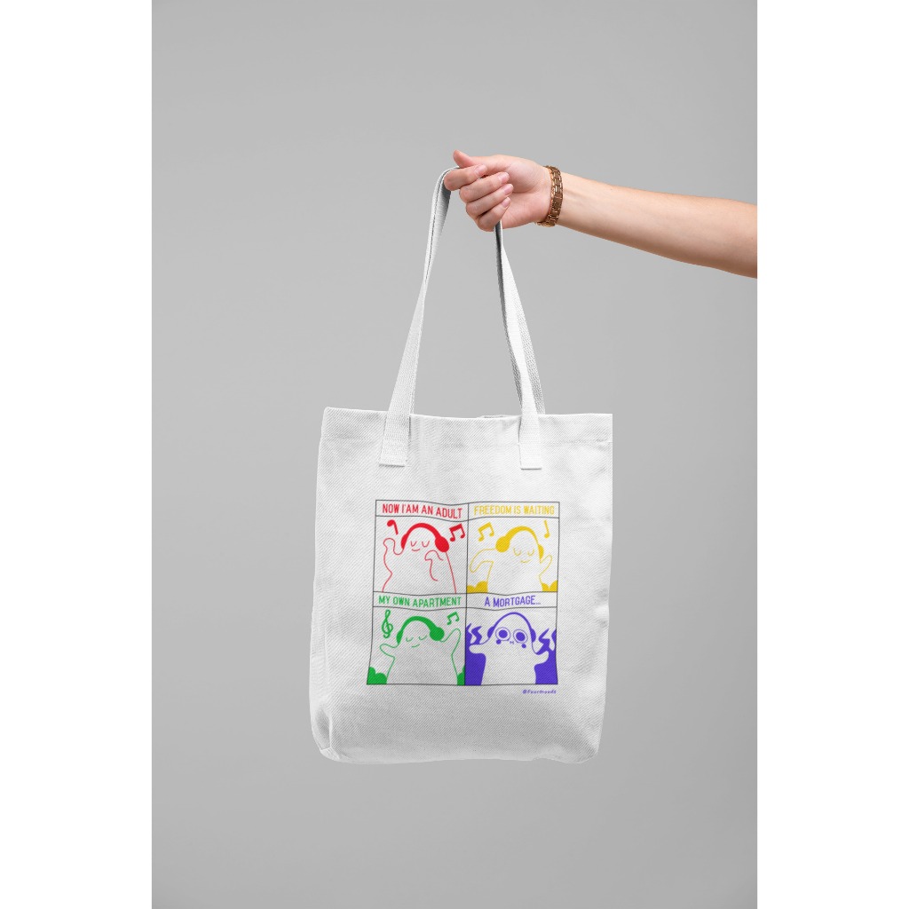 KataKataKu - Tas Tote Bag Kanvas - Totebag Pria Wanita