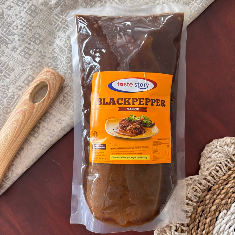 

Black Pepper Sauce 1kg / Saos Black Pepper 1L/ Blackpepper sauce / Saos Steak Blackpepper