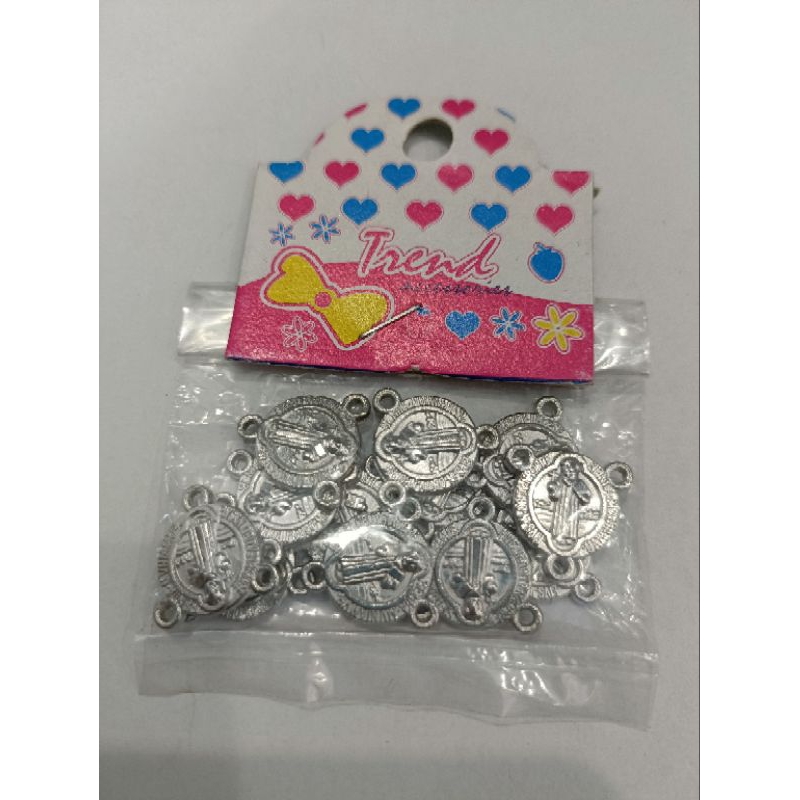 Harces Benediktus Tebal 1.8cm Isi 12 H220 - Harces Rosario - Bahan Rosario - Liontin Harces - Lionti