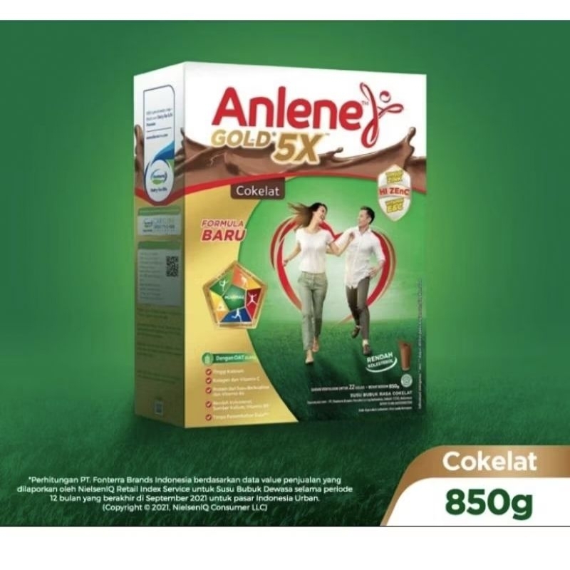 

Anlene gold 5x Cokelat 850gr