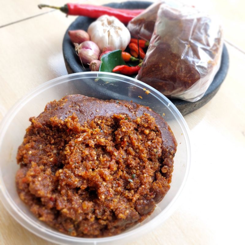 

250gr Sambel Pecel Bumbu Kacang Khas Kediri Sambel Kacang Gurih Lezat Enak