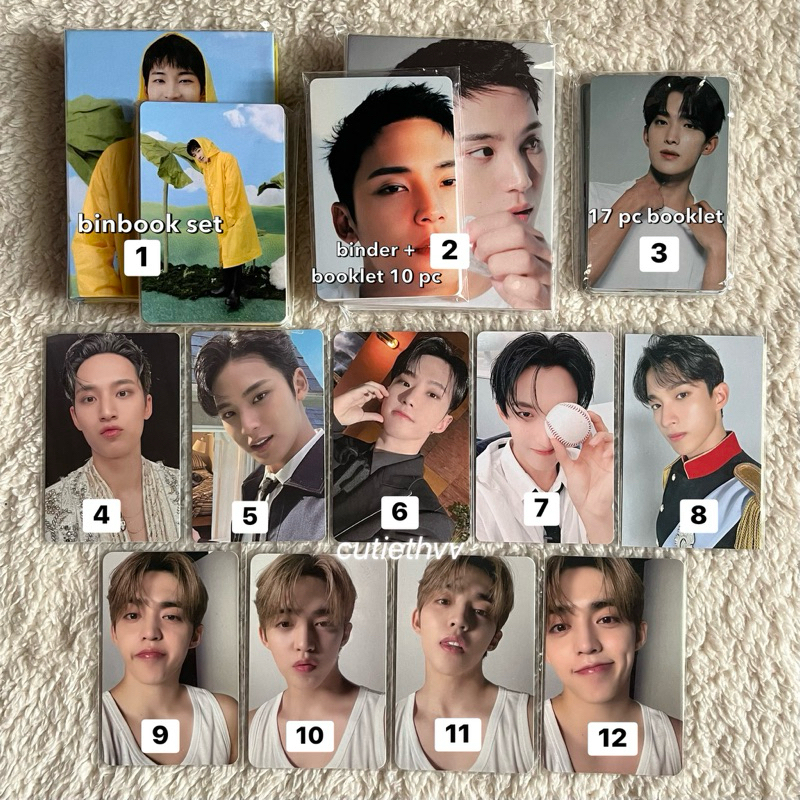 [SALE] PC OFFICIAL WONWOO MINGYU HOSHI SCOUPS DK SEVENTEEN PHOTOCARD BINDER BOOKLET BINBOOK HEAVEN D