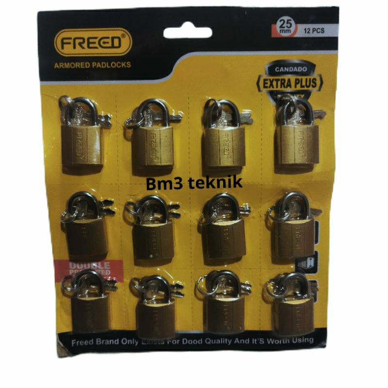 GEMBOK FREED 25 MM GEMBOK SERBAGUNA 12 PCS