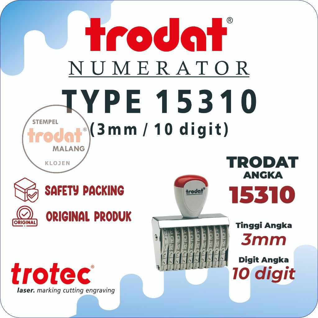

Stempel trodat 15310 numerator