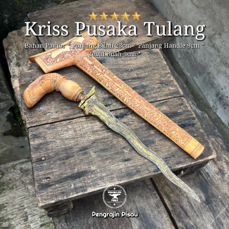 Pengrajin Pisau | Keriss Keris Kris Pusaka Antik Ukiran Dari Tulang Asli