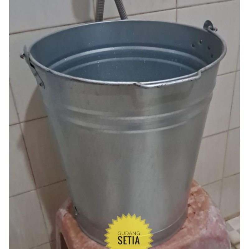 pot kaleng/ember kaleng galvanis UK 30×30 cm/15 Liter