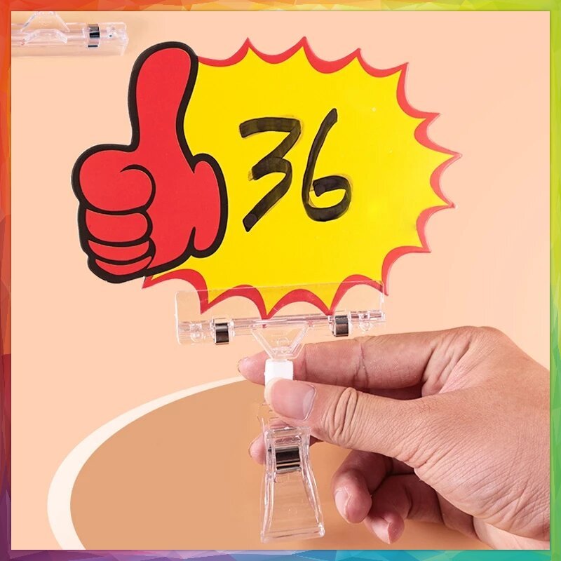 

10Pcs Label Harga Pop Card Penjepit Harga Tulisan Promo Sale New Tag Kartu Promo Sale Price Tag