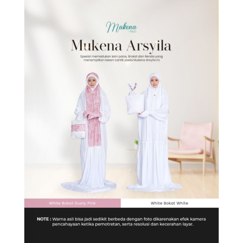 Hijab Nyaman - Mukena Arsyila White by Mukena Alya