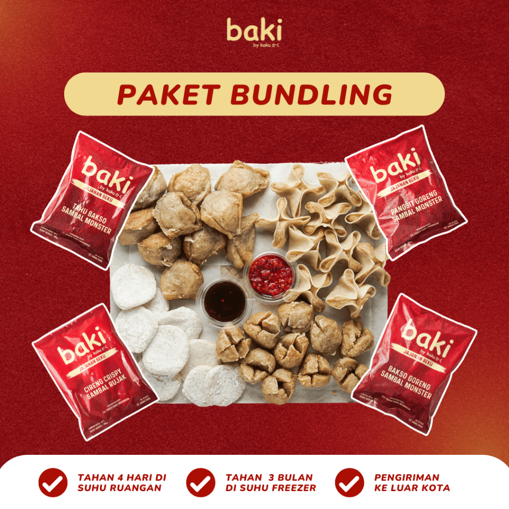 

PAKET BUNDLING - TEMAN NGEMIL (Pangsit Goreng, Bakso Goreng, Tahu Bakso, Cireng Crispy)
