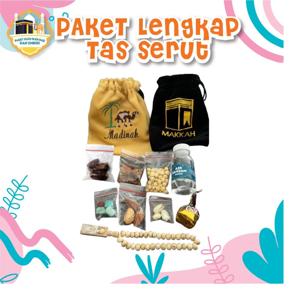 

Paket Oleh-Oleh Umroh & Haji Premium Series / Hadiah Umroh / dompet / pouch / souvenir / Tas Serut