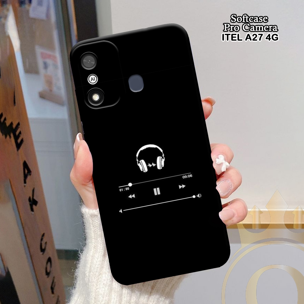 Softcase ITEL A27 4G - ORORA - Casing ITEL A27 4G  - Motif case Musik - ITEL - Softcase ITEL A27 4G 