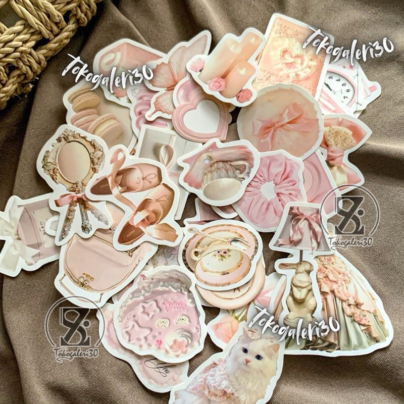 

50 PCS STIKER AESTHETIC PINK STIKER PINK MURAH ANTI AIR SUDAH CUTTING COCOK UNTUK TUMBRL CASING LAPTOP NOTEBOOK DLL