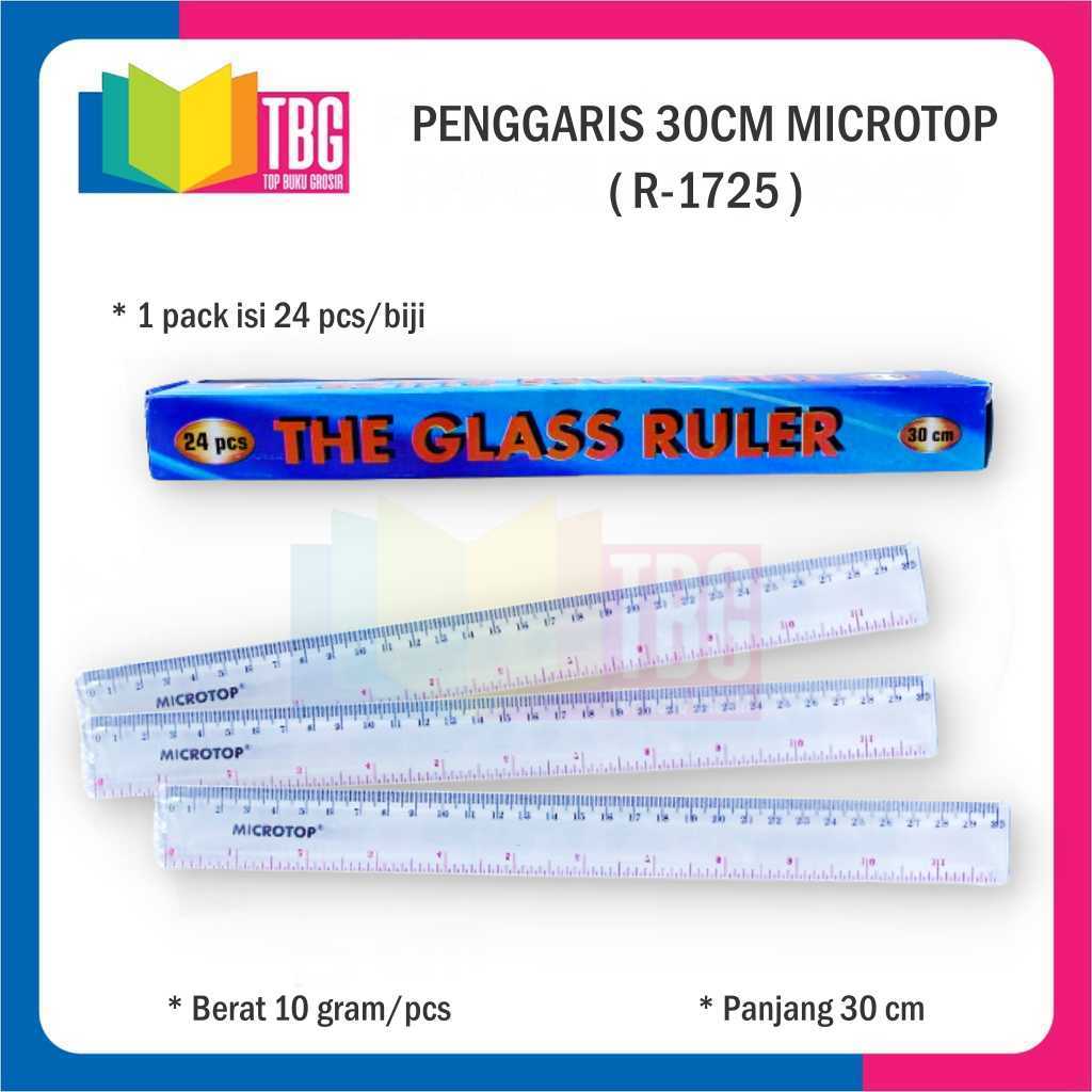 

1 PCS PENGGARIS 30CM MICROTOP / PENGGARIS ACRYLIC / RULER TRANSPARAN (R-1725)