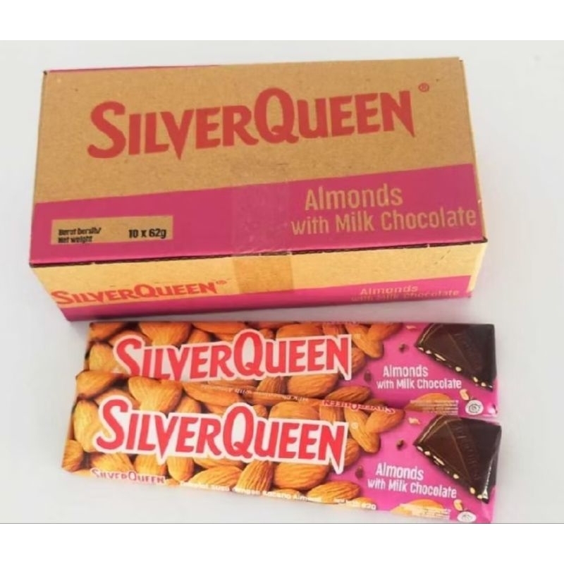 

SILVERQUEEN ~ COKELAT ALMOND 1 KOTAK