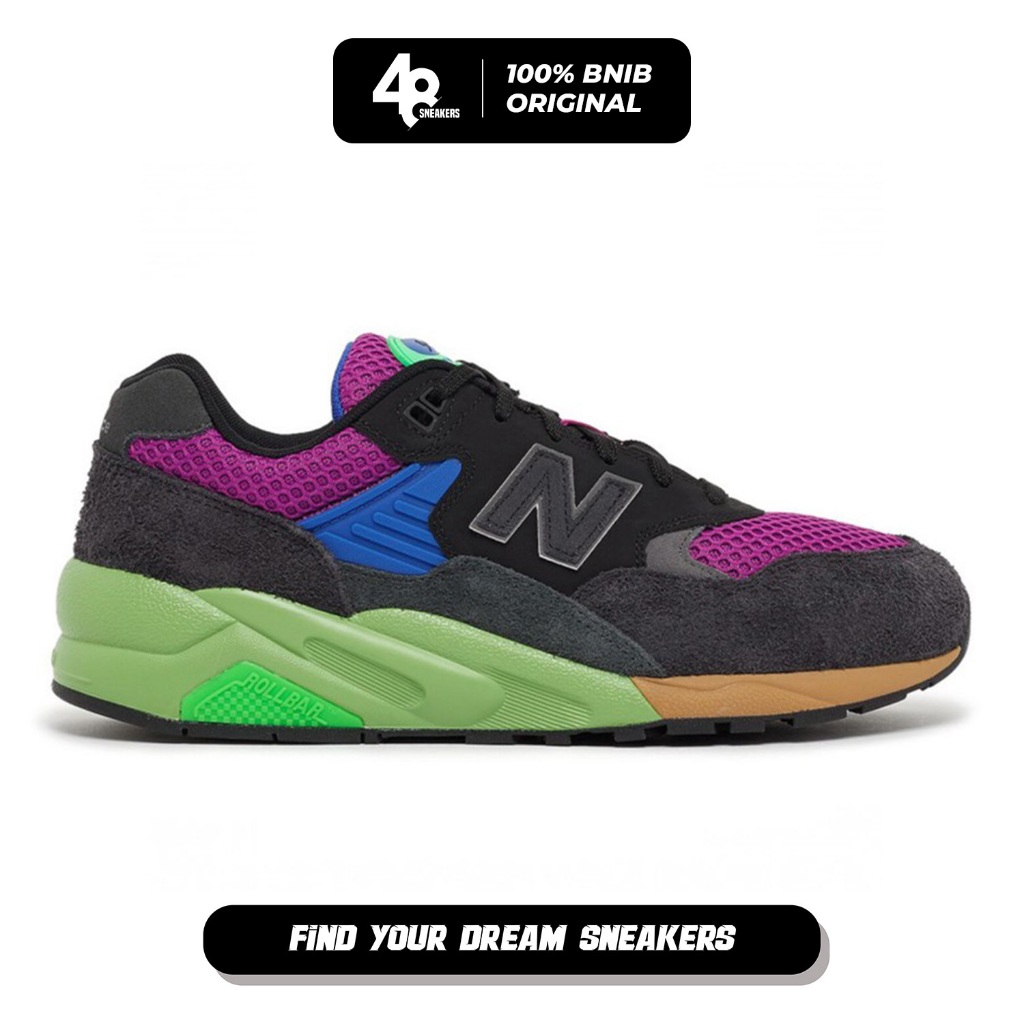Sepatu Sneakers Pria NB 580 Grey Multi (MT580HSC) Original
