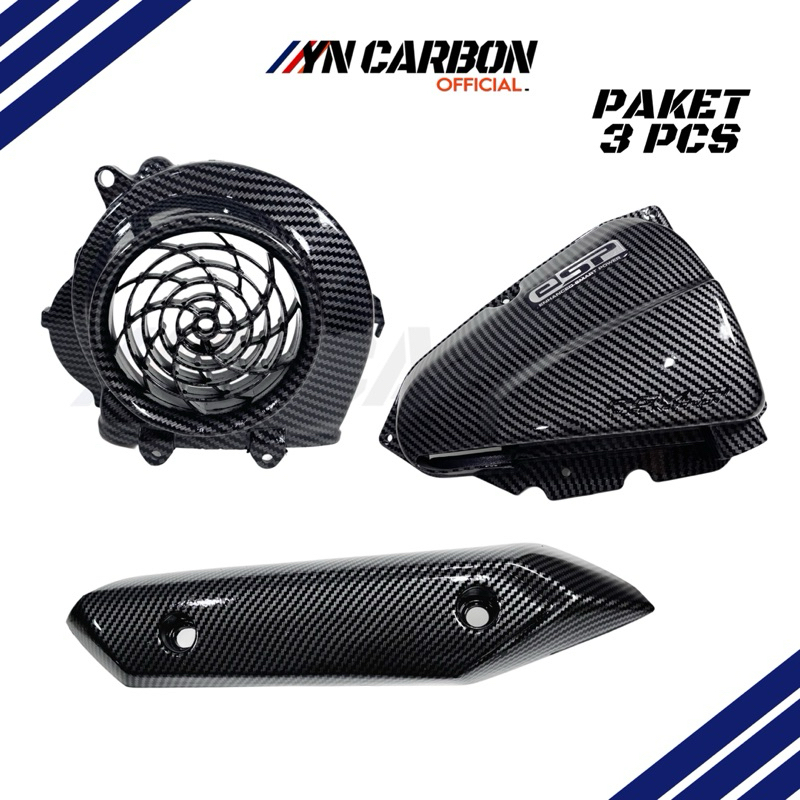 Paket Beat 2015 Carbon + Tutup Kipas Beat Karbu + Tutup Box Filter Kzl K16 Carbon