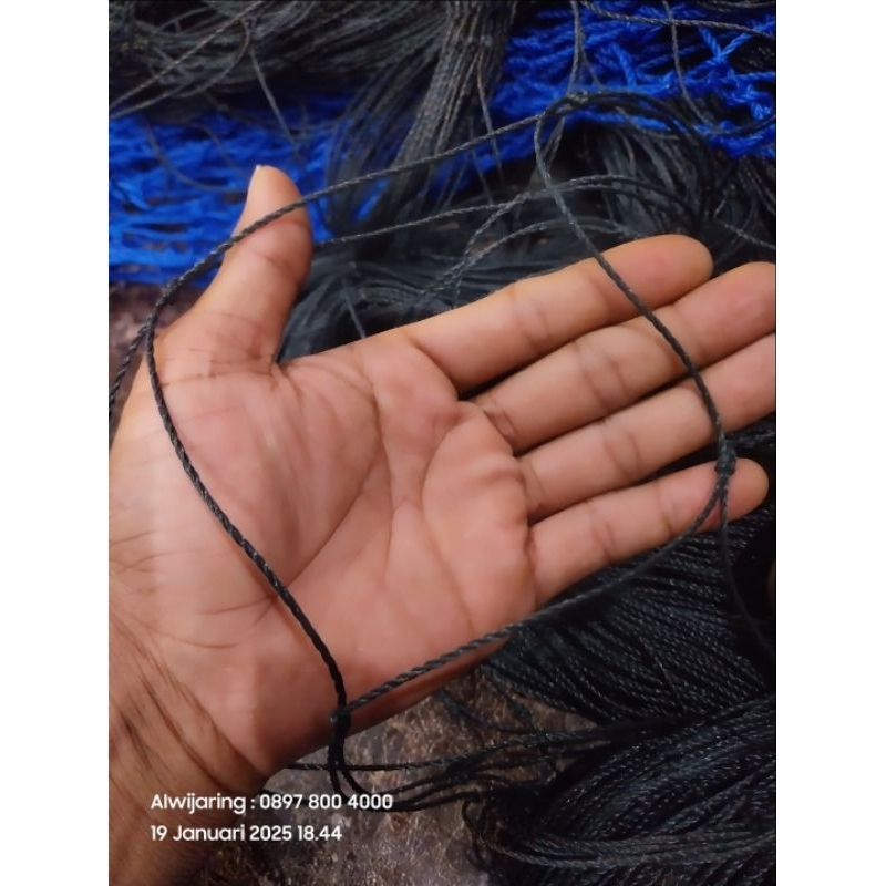 jaring pagar voly Futsal tanaman rambat 1mm lubang 10cm x 10cm