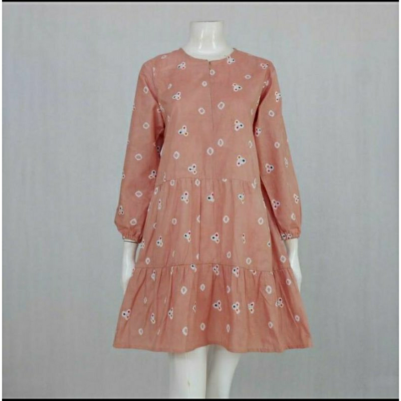 Tunik Jumputan Inten Batik Solo Tunik Batik Wanita