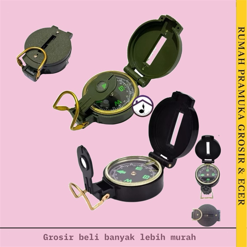 Kompas Bidik Pramuka Original Alat Navigasi Camping Olahraga Outdoor