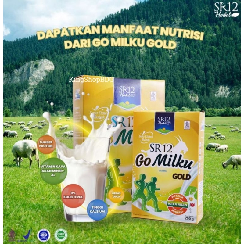 

Gomilku Gold SR12 Susu Kambing Etawa Rendah Lemak 0% Kolesterol Tinggi Kalsium Bebas Gula