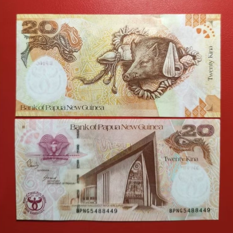 Koleksi Uang Kertas Papua New Guinea 20 Kina