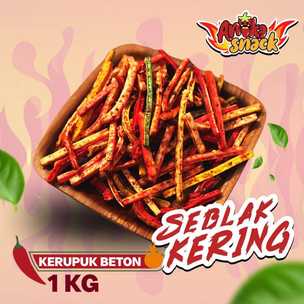 

kerupuk seblak beton kering 1 kg Kerupuk Seblak Kering Beton / Kerupuk Jaat Pedas Gurih 1KG Snack viral tiktok kerupuk.pedas
