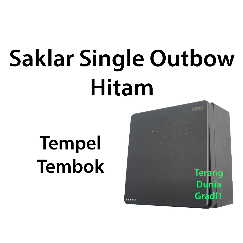 Saklar Engkel Tempel Hitam Saklar Tunggal Outbow Hitam Saklar Engkel Hitam Tempel Saklar Single Hita