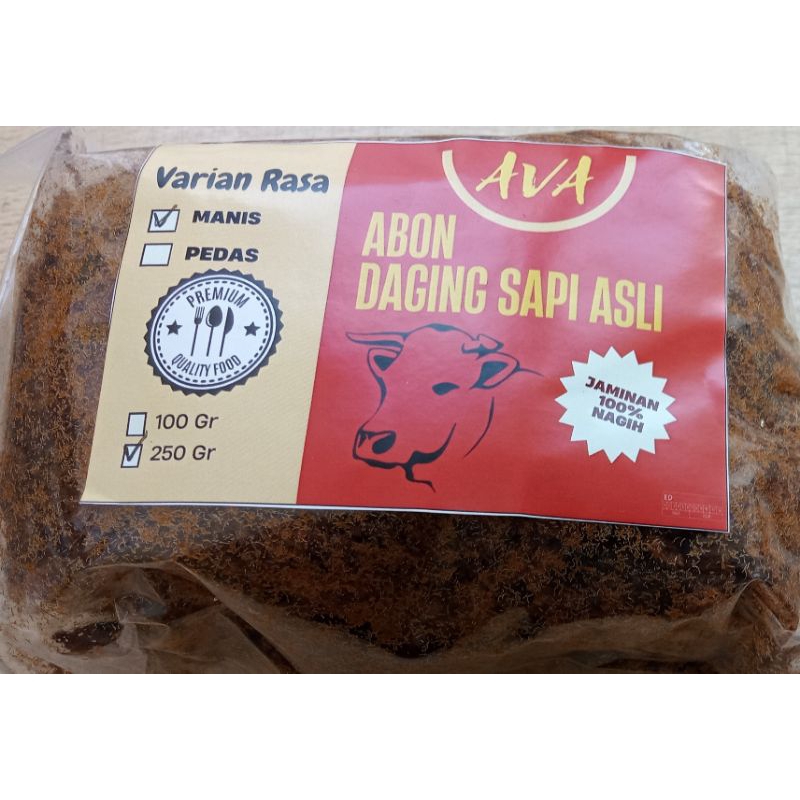 

ABON DAGING SAPI ASLI "AVA" 250gr