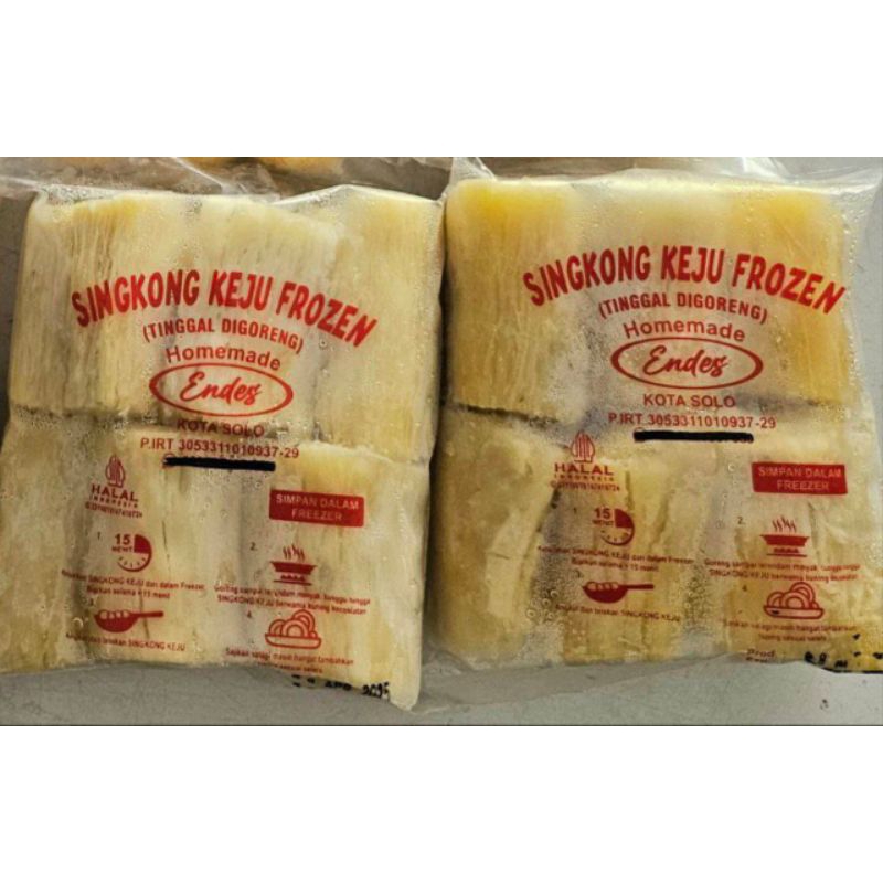 

Singkong Keju Frozen Siap Goreng ± 750gram