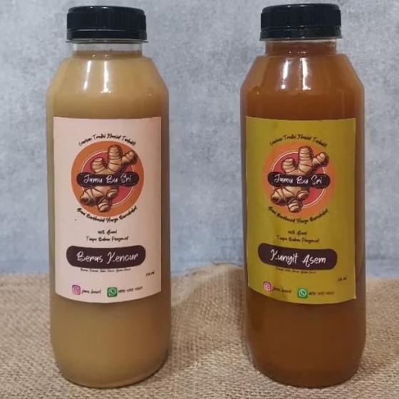 

Paket Bundling 2 botol (500 ml) Mix Jamu Bu Sri
