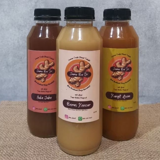 

Paket Bundling 3 botol (500 ml) Mix Jamu Bu Sri