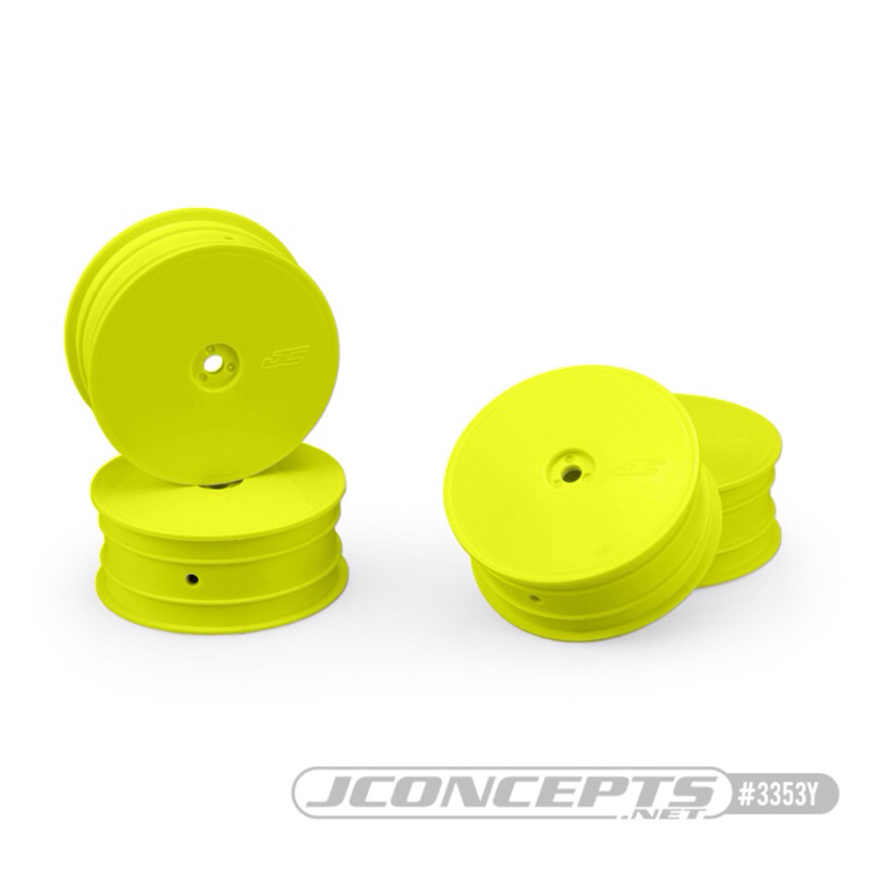 JC3353Y JConcepts Mono - TLR 22X-4, B74.2, XRAY XB4, Front Wheel (Yellow) 4pcs