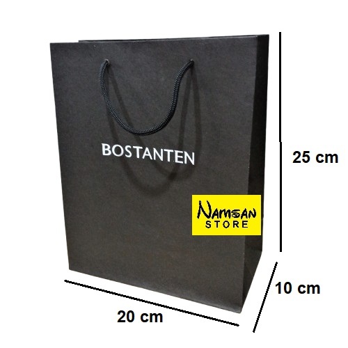 

Paper bag hitam Bostanten Small tas kado hadiah ulang tahun