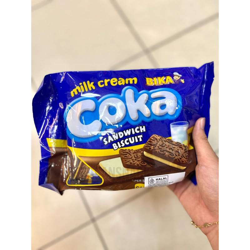 

[HALAL] READY TERMURAH Snack BIKA COKA Cream Sandwich 216g