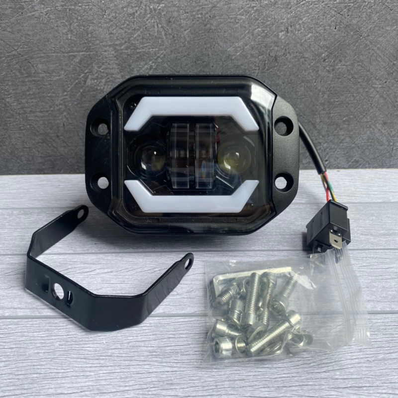 Lampu Depan Daymaker Motor Variasi LED Custom Vespa Super Sprint Px Ps Exclusive Excel