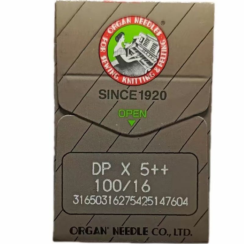 jarum DP ORGAN mesin jahit lubang kancing DP x 5 nomor 16