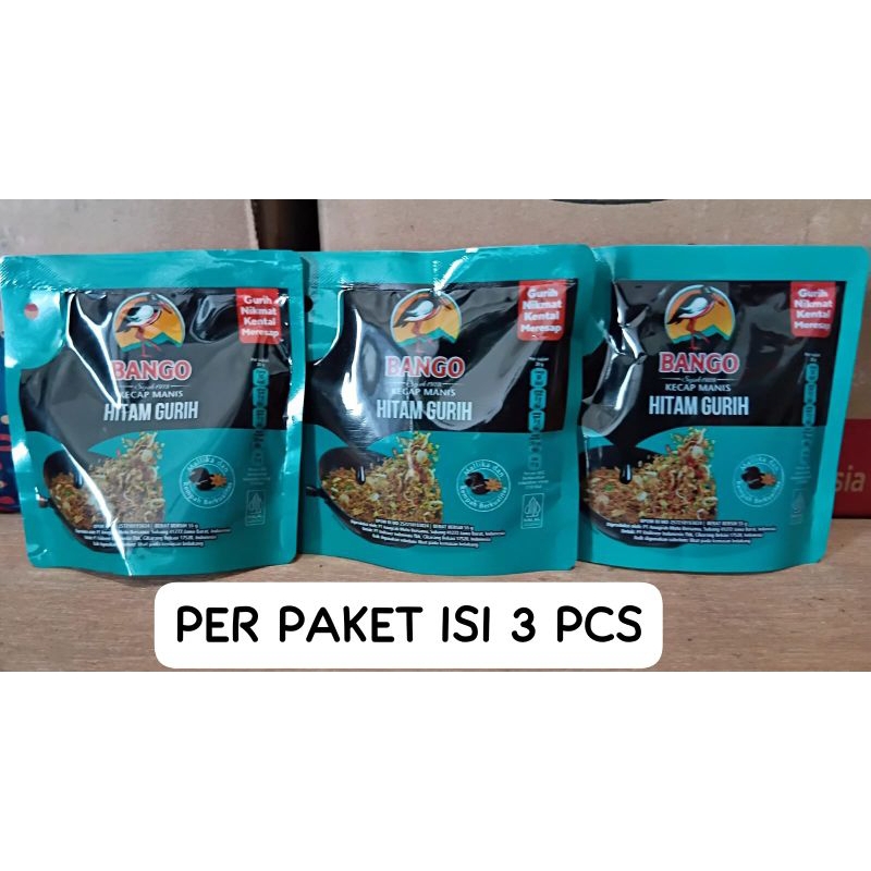 

Kecap Bango Manis Hitam Gurih 55gr isi 3 pcs
