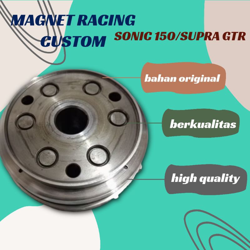 MAHNIT MAHNET MAGNET SONIC 150 SUPRA GTR RACING BUBUT CUSTOM