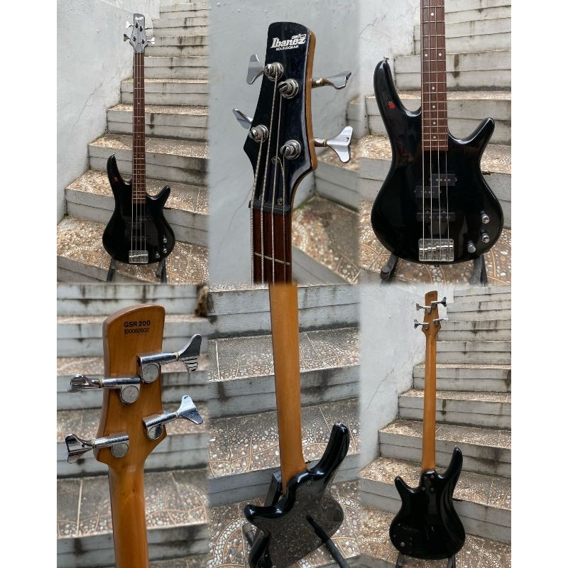 BASS BEKAS IBANEZ GIO GSR-200 BLACK SERIES ORIGINAL