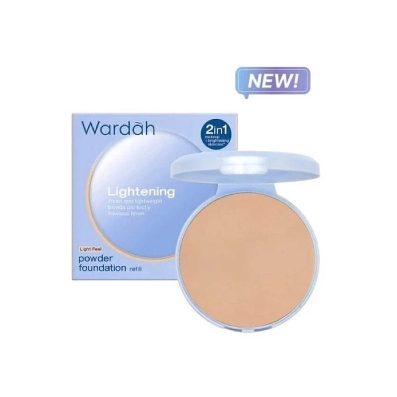 Wardah Refill Lightening Powder Foundation All Skin 12 g | 01 GOLDEN SAND 02 PINK BEIGE 03 PINKFAIR 